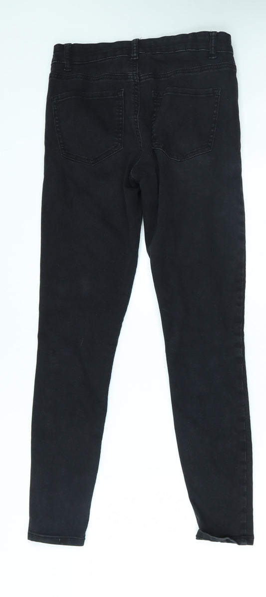 denim co Womens Black Skinny Jeans Size 10 L27 in