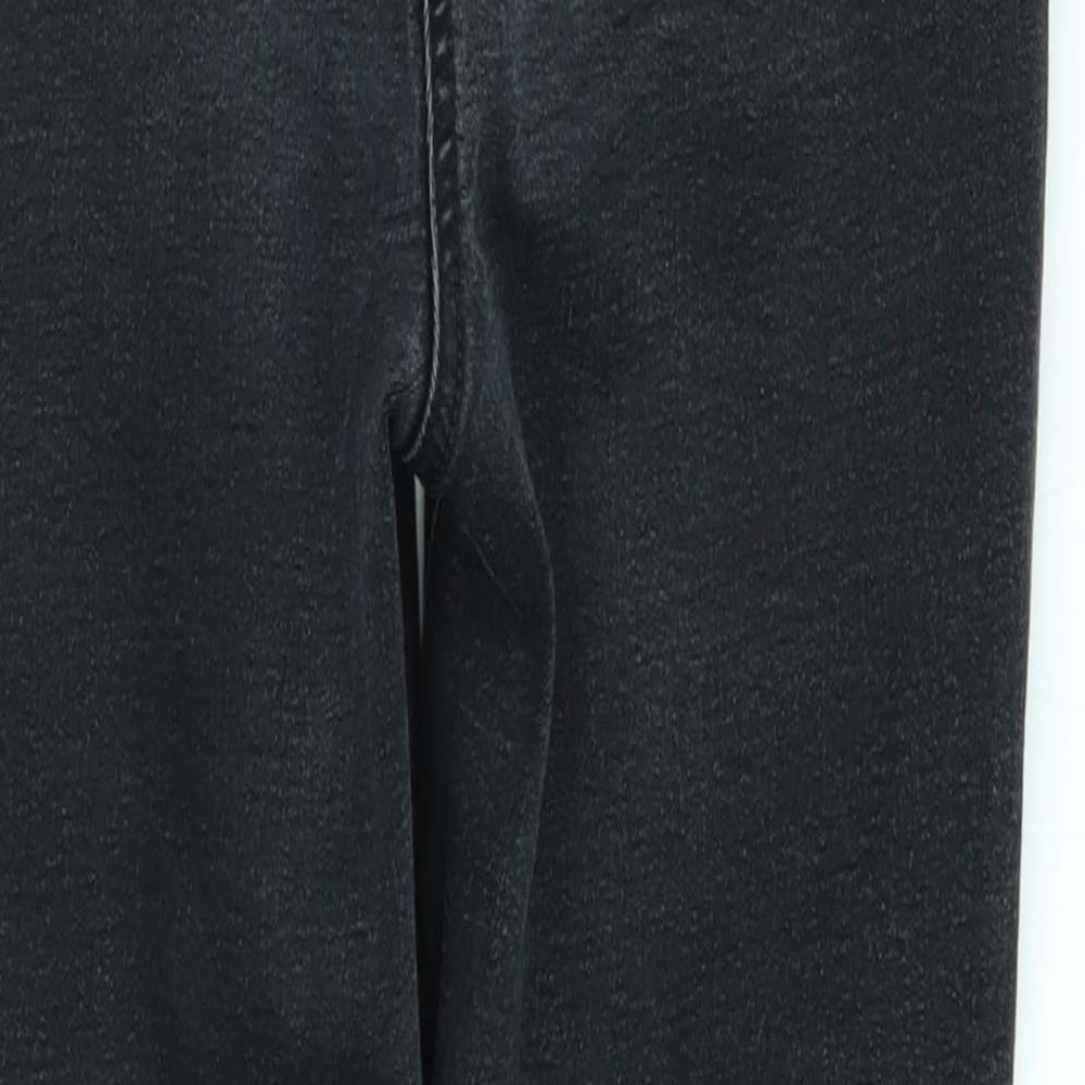 Womens UK Size 12 Papaya Regular Fit Skinny Black Jeans