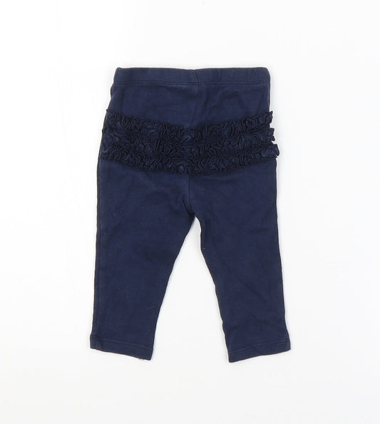 Preworn Baby Blue Jogger Leggings Size 6-9 Months