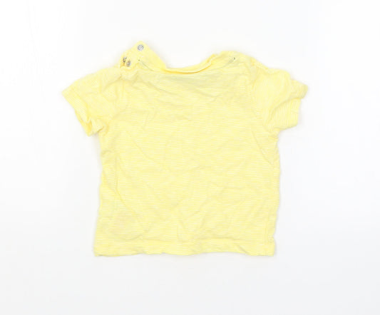 F&F Baby Yellow Basic T-Shirt Size 6-9 Months
