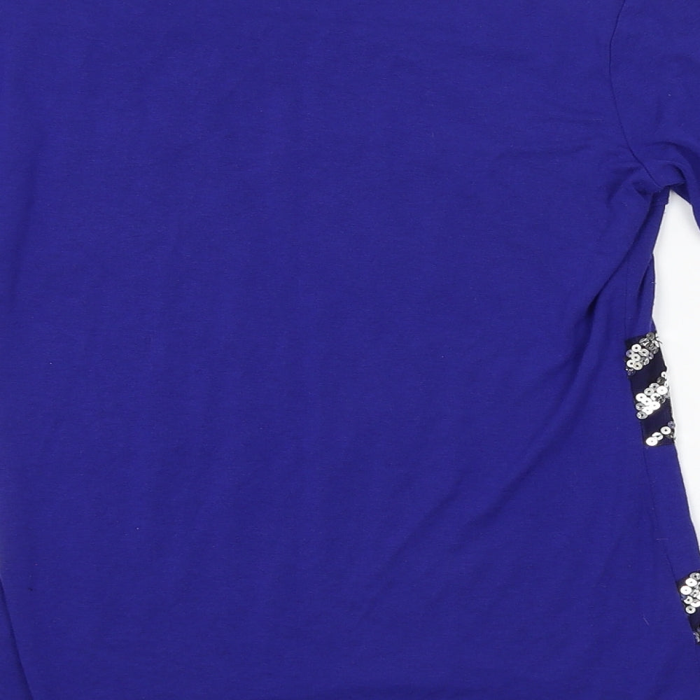Womens UK Size Preworn Blue Basic Blouse