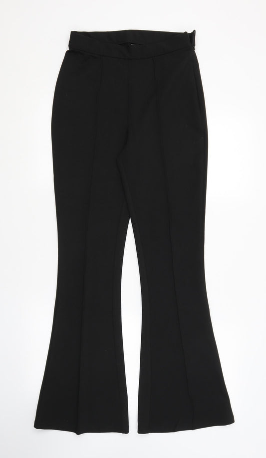 Womens UK Size 10 ASOS Regular Fit Black Trousers