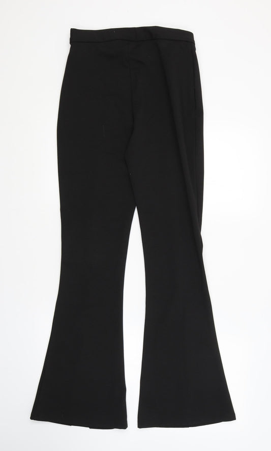 Womens UK Size 10 ASOS Regular Fit Black Trousers