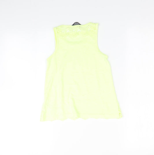 Primark Girls Yellow Basic T-Shirt Size 7-8 Years