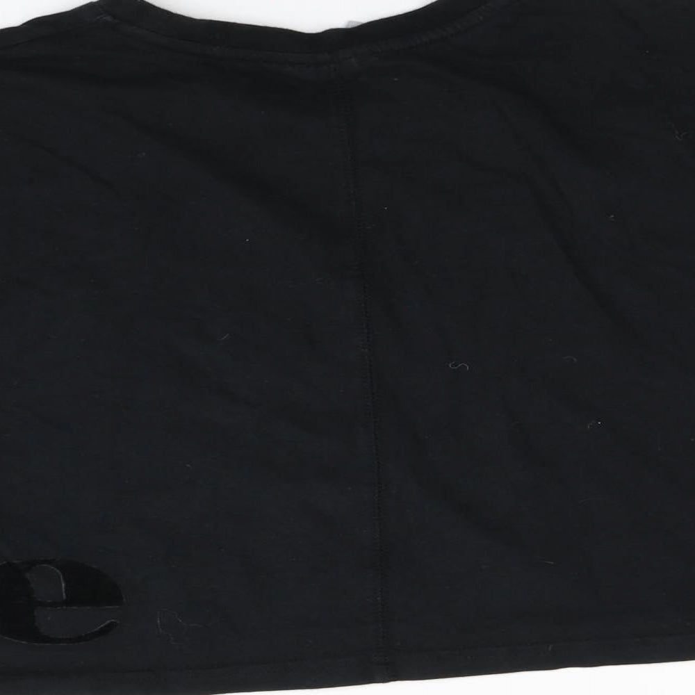 ellesse Womens Black Basic T-Shirt Size XS