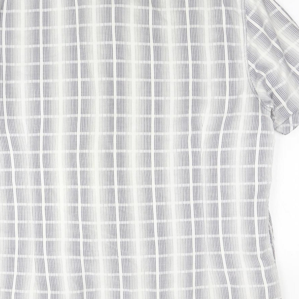 Mens UK Size L NEXT Multicoloured Button-Up Short Sleeve Casual Shirt