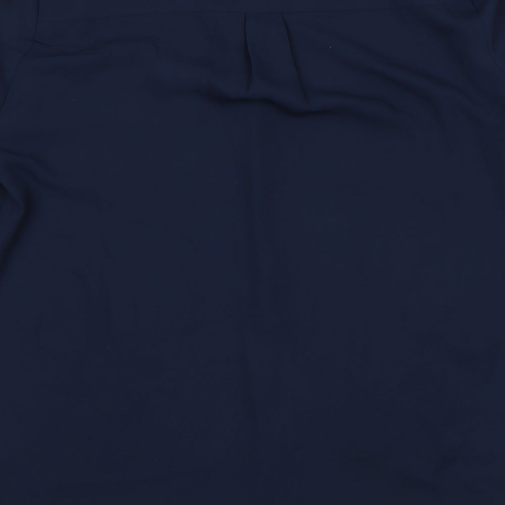 Womens UK Size 10 Dorothy Perkins Blue Basic Blouse