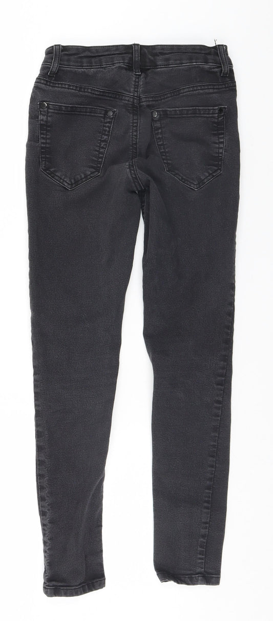 Miss Selfridge Womens Black Skinny Jeans Size 8 L25 in