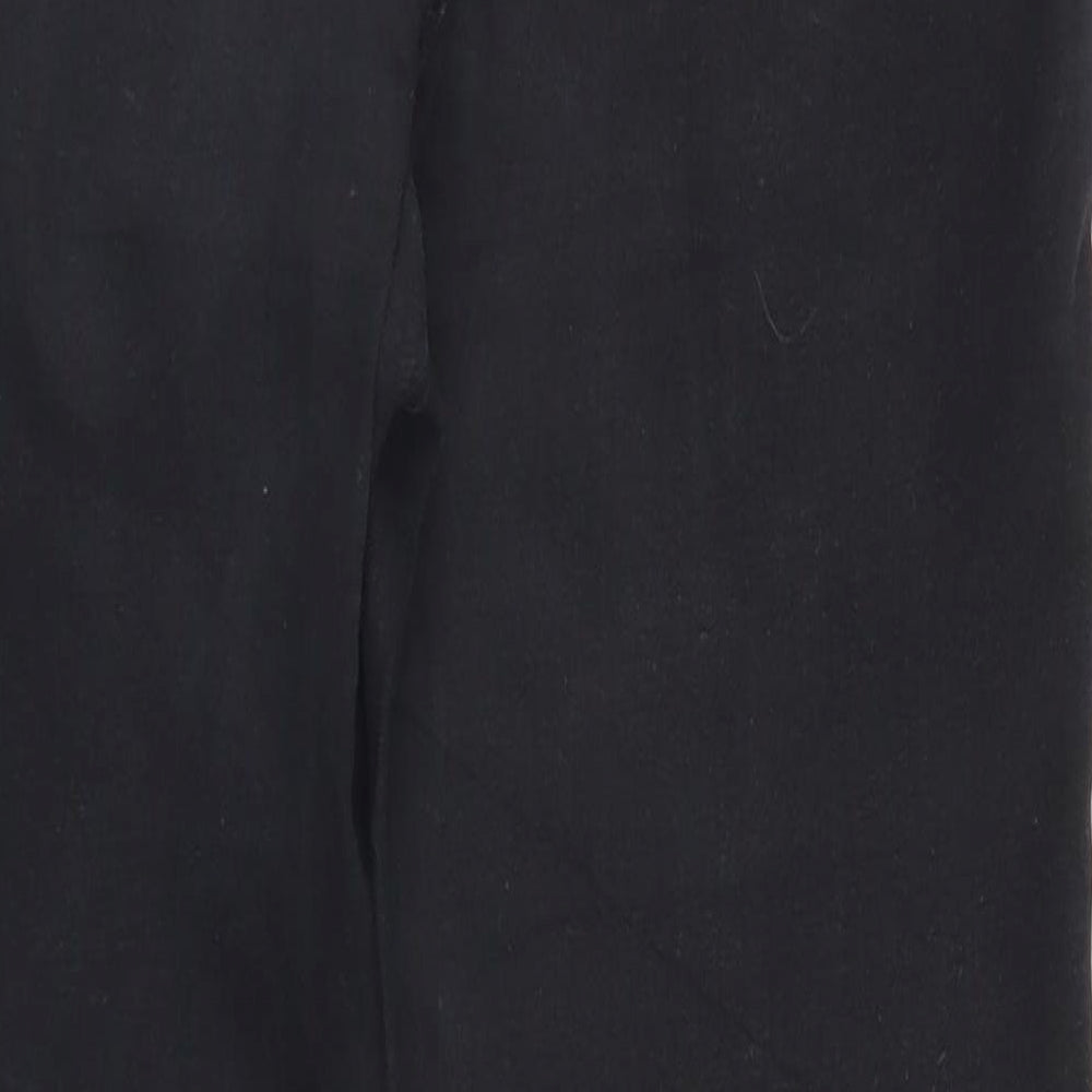 Womens UK Size 10 Preworn Regular Fit Straight Black Jeans