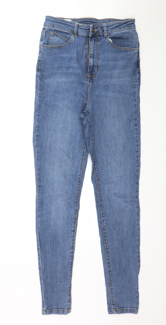 Collusion Womens Blue Denim Skinny Jeans Size 28 in L31 in