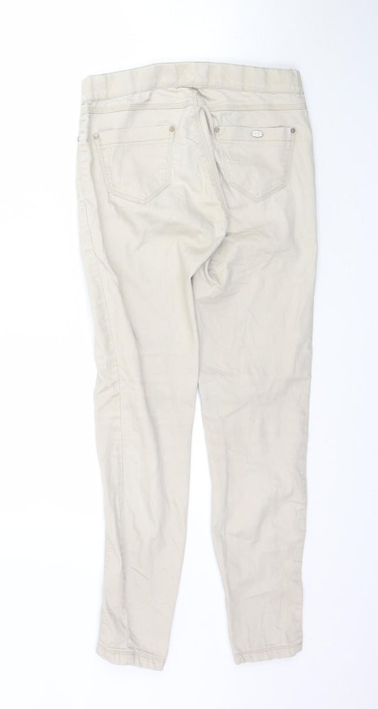 Womens UK Size 6 Stradivarius Regular Fit Jegging Beige Jeans