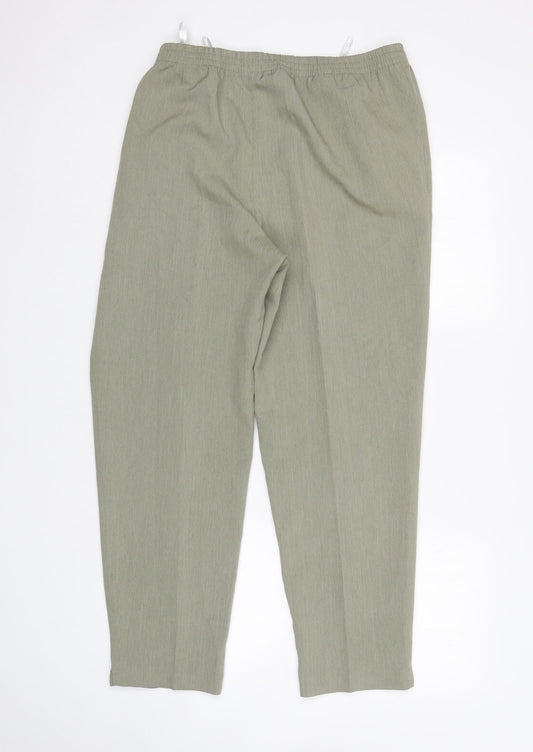 Alica Womens Green Trousers Size 22 L27 in
