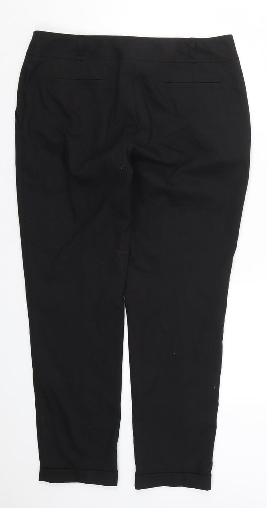 Womens UK Size 32 in NEXT Regular Fit Black Trousers