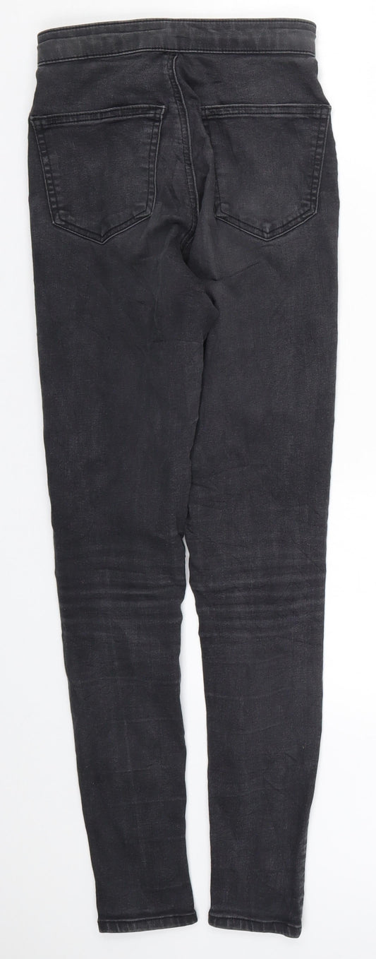 Topshop Womens Grey Denim Skinny Jeans Size 26 in L27 in