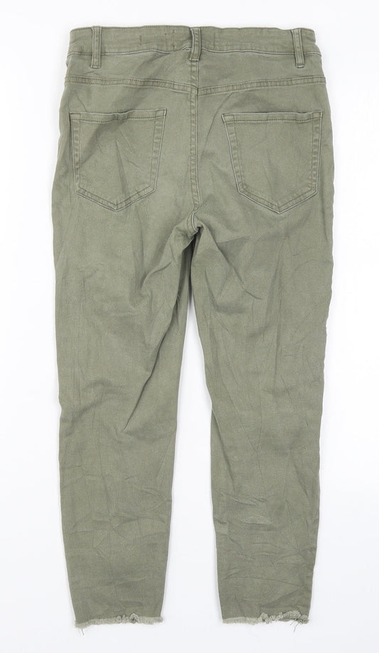 New Look Womens Green Denim Skinny Jeans Size 10 L21 in