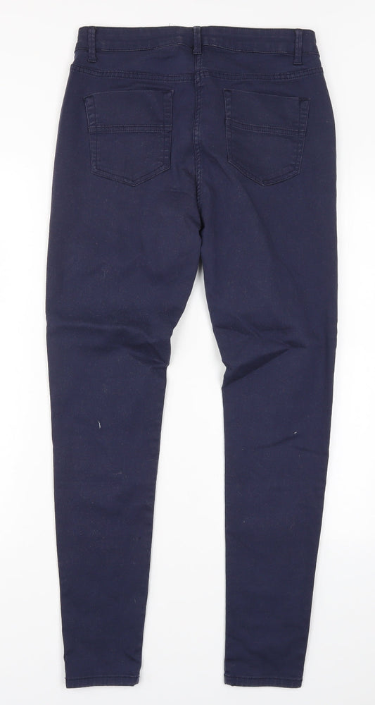 NEXT Womens Blue Denim Skinny Jeans Size 10 L29.5 in