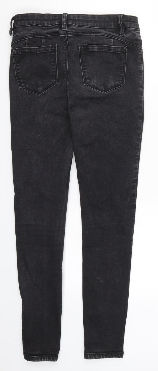 Denim Co Womens Black Denim Skinny Jeans Size 10 L26.5 in