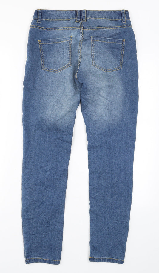 ESMARA Womens Blue  Denim Skinny Jeans Size 10 L28 in