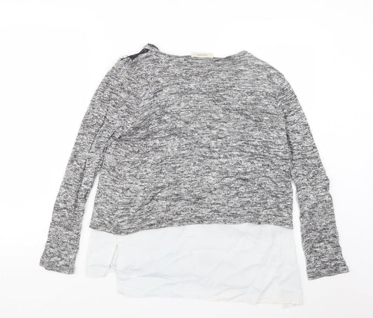 Womens UK Size S Oasis Grey Pullover Jumper