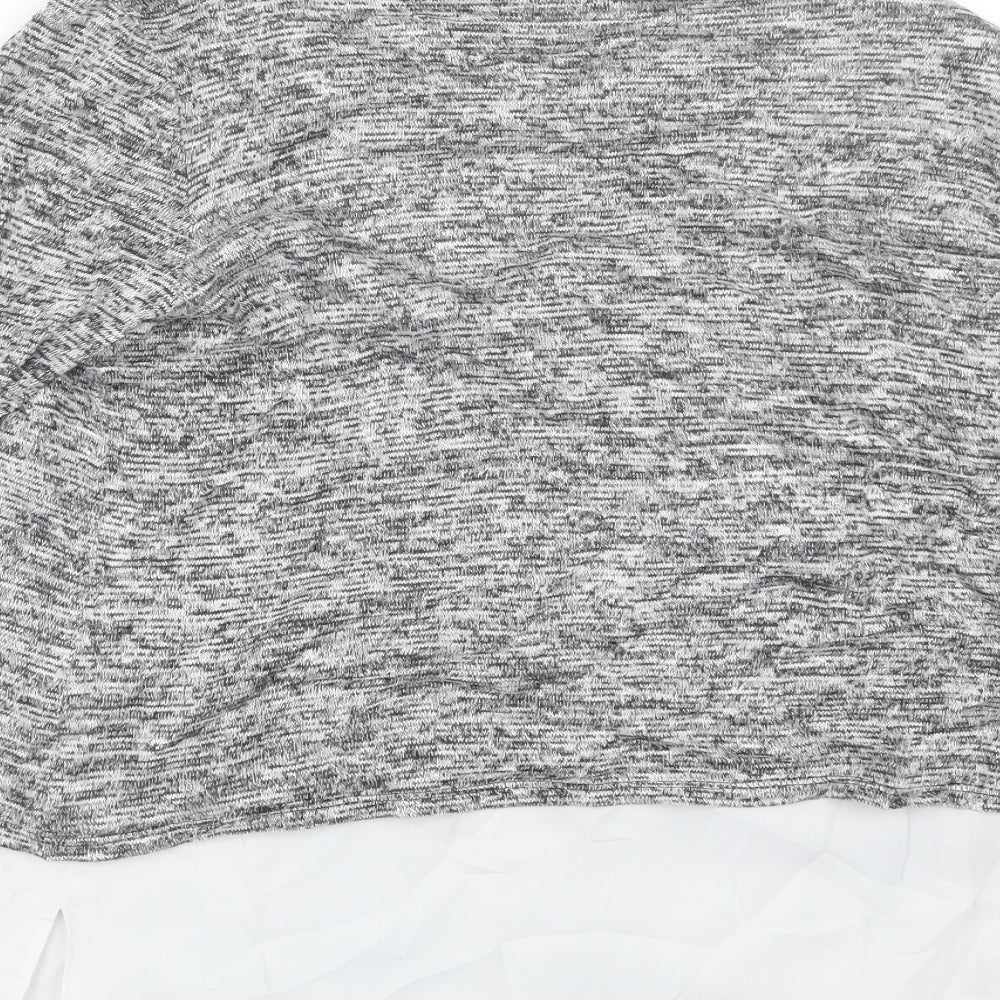 Womens UK Size S Oasis Grey Pullover Jumper