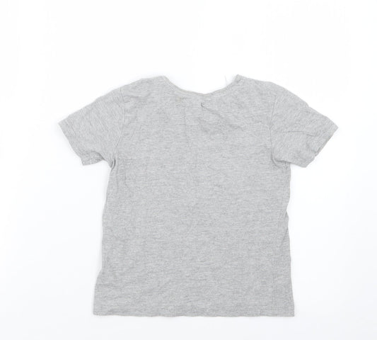 George Boys Grey Basic T-Shirt Size 5-6 Years