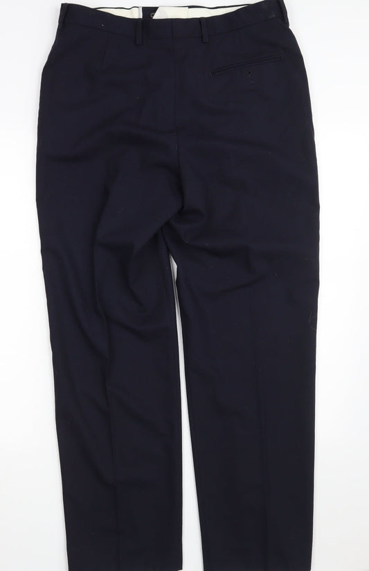 Dimensions Mens Blue Trousers Size 32 in L31 in