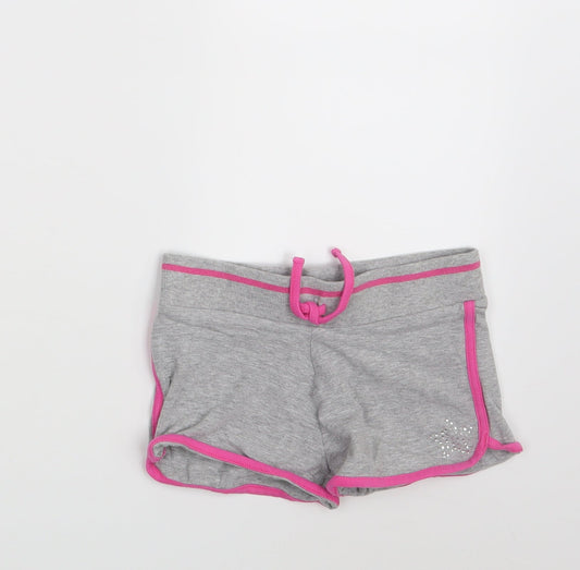Matalan Girls Grey Hot Pants Shorts Size 8-9 Years