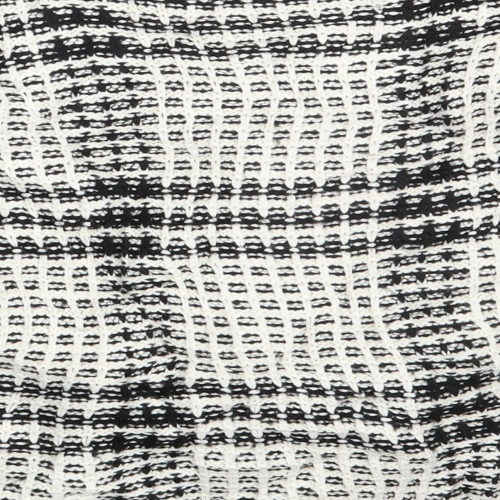 TU Womens White Check Pullover Jumper Size 14