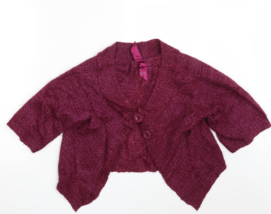 Womens UK Size 10 Evie Purple Wrap Jumper