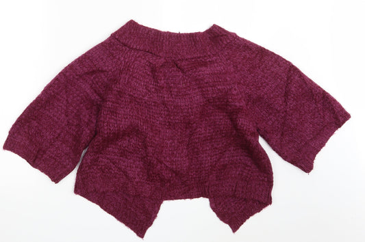 Womens UK Size 10 Evie Purple Wrap Jumper