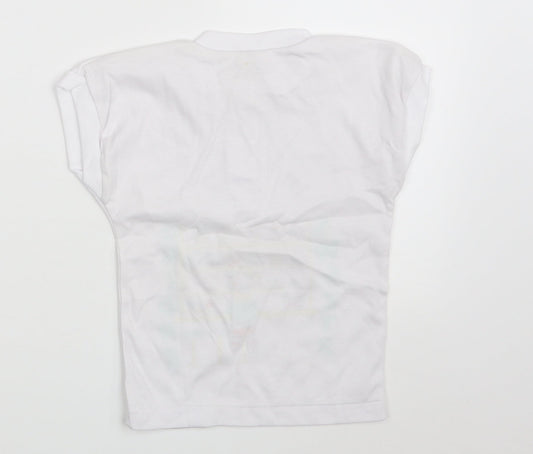 Preworn Boys White Basic T-Shirt Size 4 Years