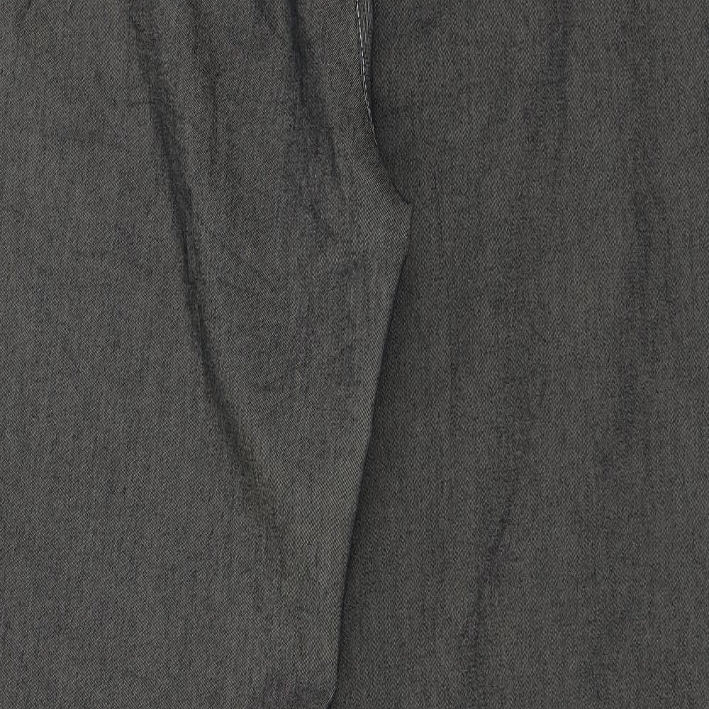 Womens UK Size 12 Preworn Regular Fit Grey Trousers
