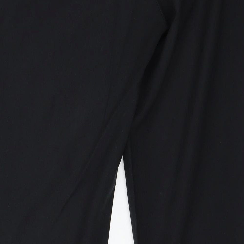 Womens UK Size 10 New Look Regular Fit Black Trousers
