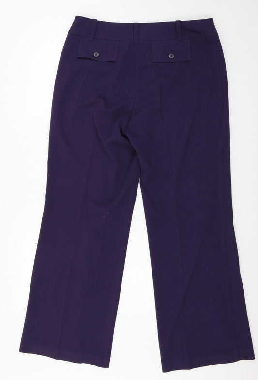 Witteveen Womens Purple Trousers Size 16 L20 in