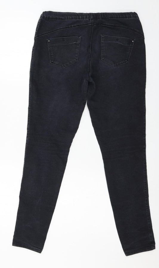 Denim & Co. Womens Blue Denim Jegging Jeans Size 10 L29 in