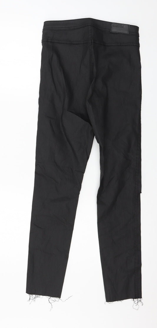 Womens UK Size 30 in H&M Regular Fit Skinny Black Jeans