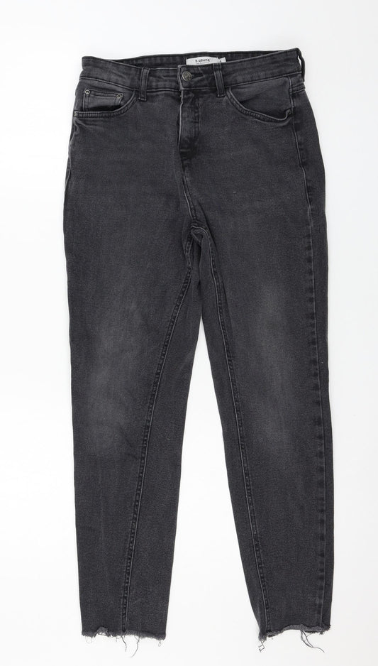 Womens UK Size 26 in b.young Regular Fit Straight Grey Jeans