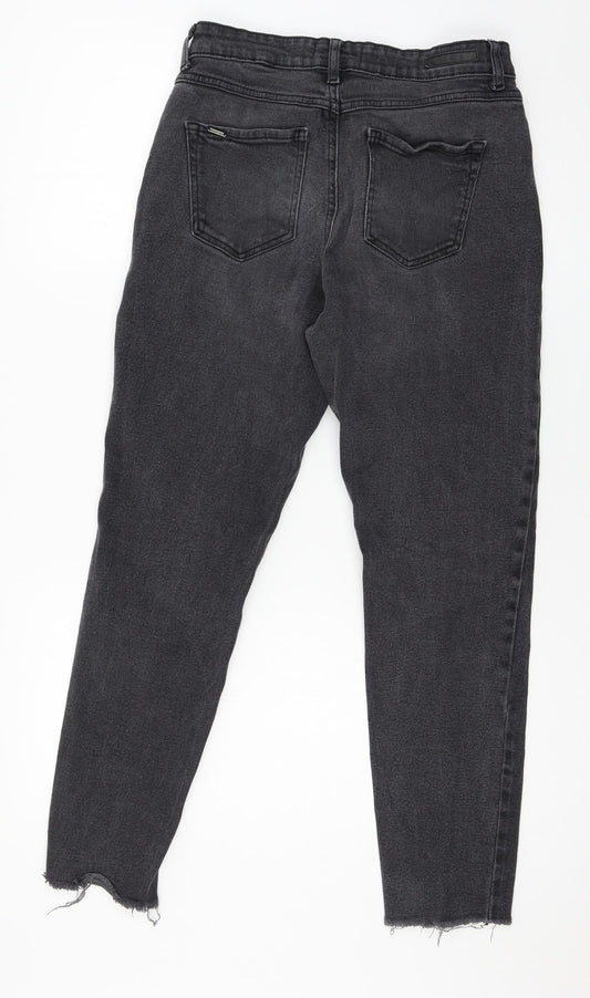 b.young Womens Grey Denim Straight Jeans Size 26 in L26 in