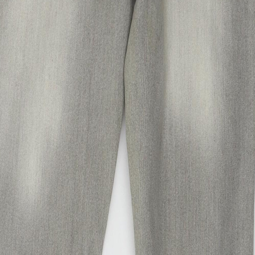 Denim & Co. Womens Grey Denim Skinny Jeans Size 10 L31 in