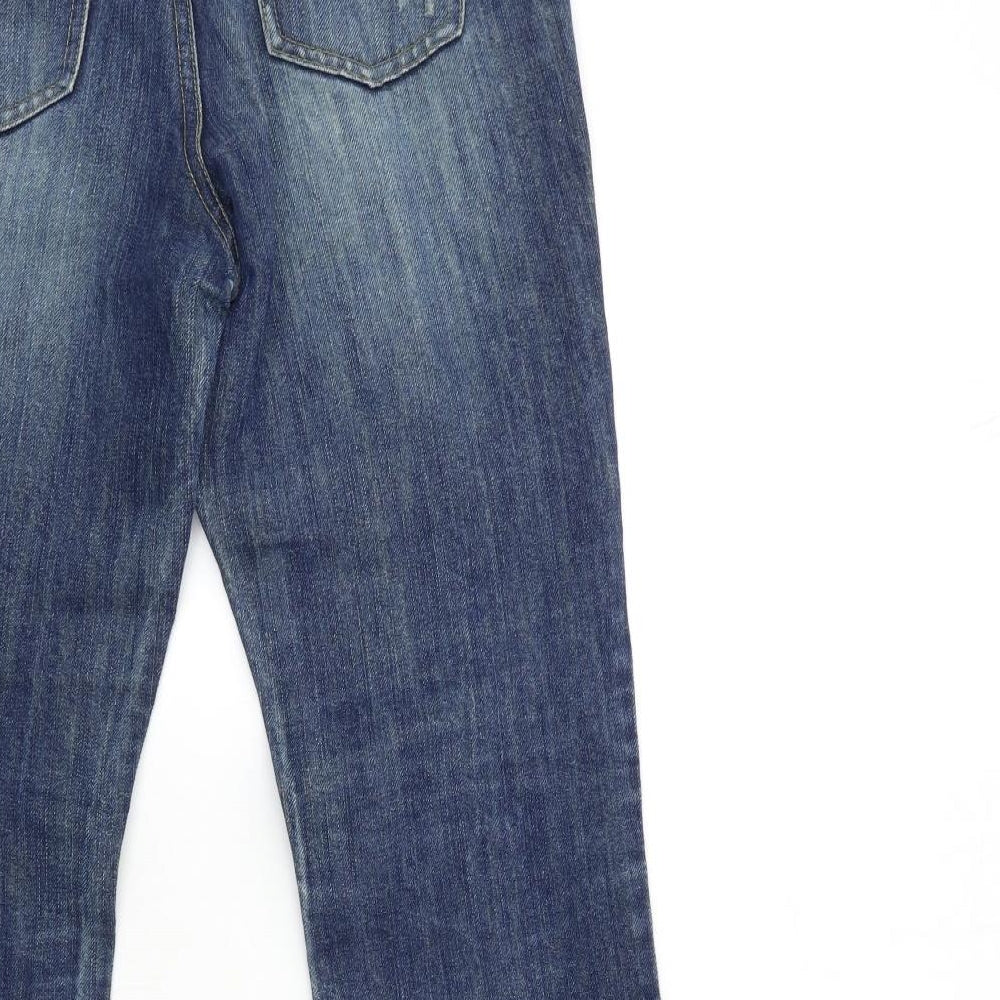 house of denim Womens Blue Denim Straight Jeans Size 10 L29 in