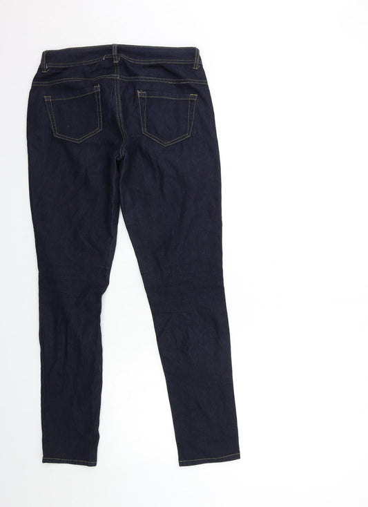 Denim & Co. Womens Blue Denim Skinny Jeans Size 10 L29 in