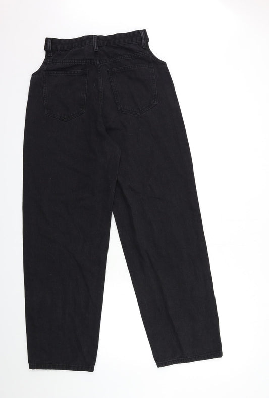 Womens UK Size 26 in Preworn Regular Fit Straight Black Jeans