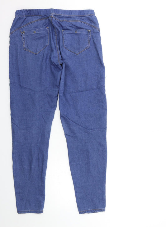 Denim & Co. Womens Blue Denim Jegging Jeans Size 10 L29 in