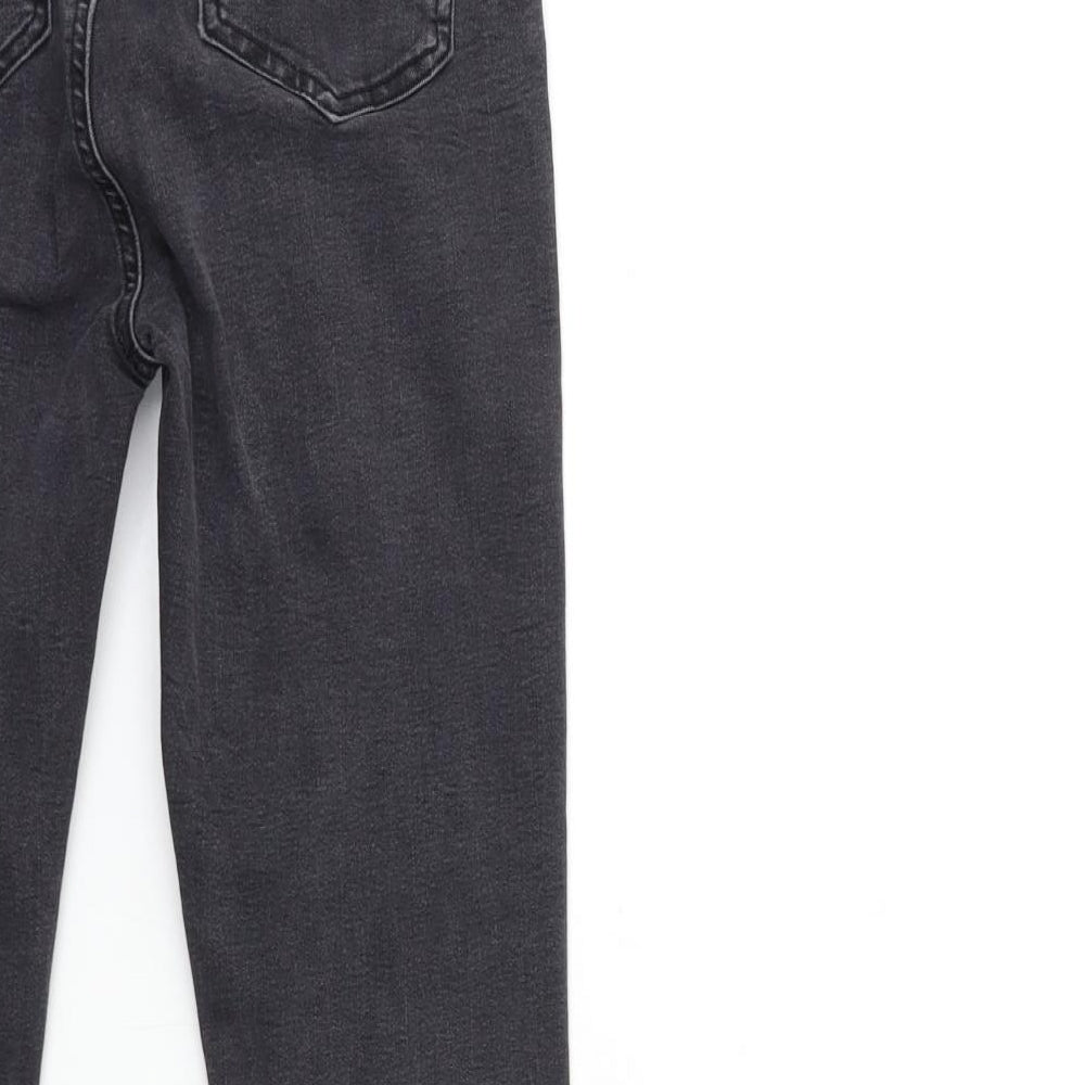 Denim & Co. Womens Grey Denim Skinny Jeans Size 10 L29 in