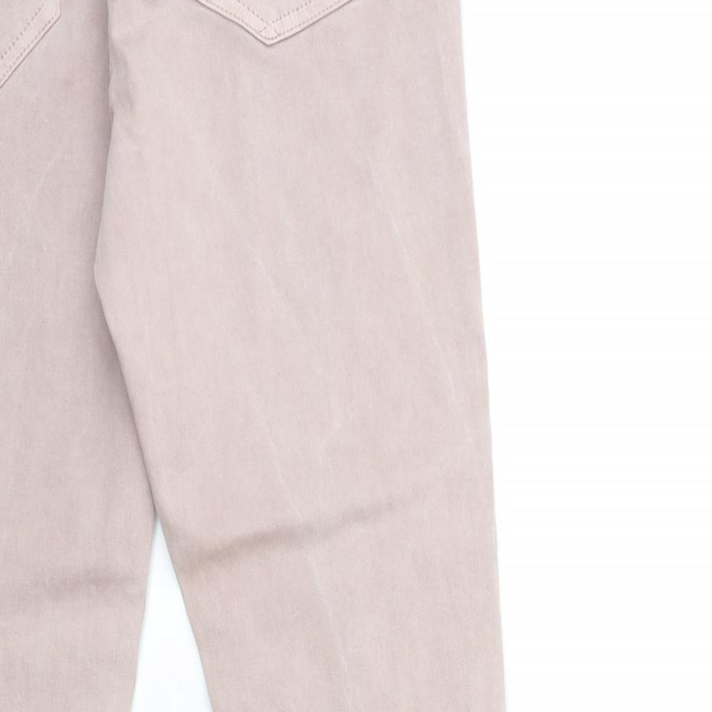 NEXT Womens Pink Denim Skinny Jeans Size 12 L30 in
