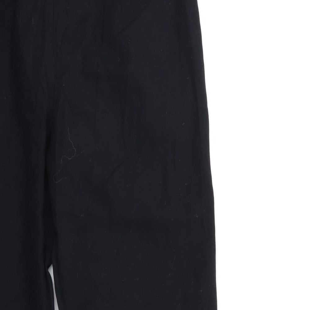 Womens UK Size 10 Marks and Spencer Regular Fit Black Trousers