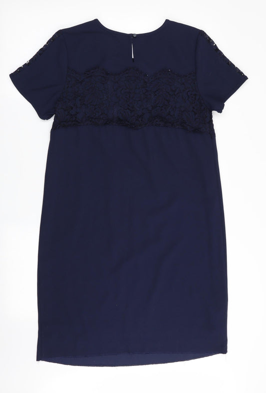 NEXT Womens Blue Floral Fit & Flare Size 10