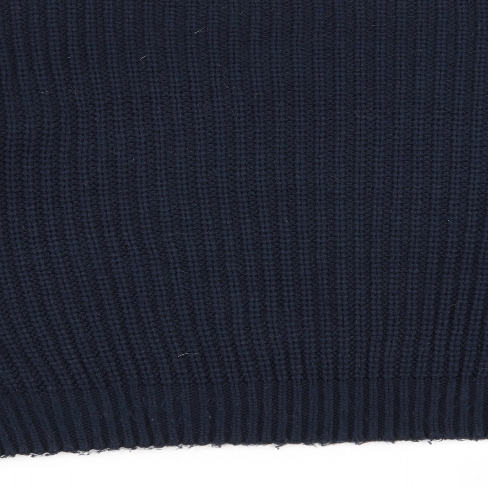 Primark Womens Blue Geometric Pullover Jumper Size 14