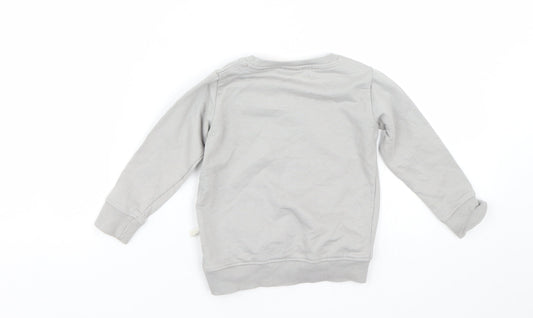 V&crew Boys Grey Pullover Jumper Size 18-24 Months
