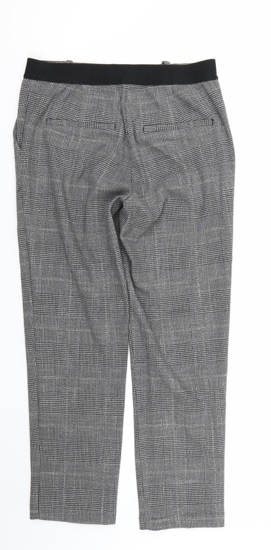 Womens UK Size 30 Preworn Regular Fit Capri Grey Trousers